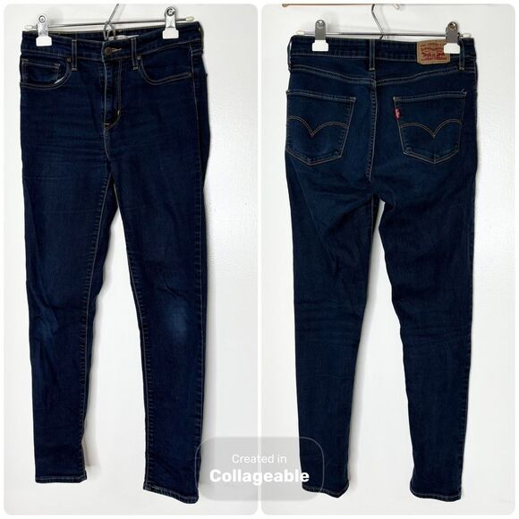 Levi's 721 High Rise Skinny Women's Jeans Dark Wash Indigo Blue - Picture 3 of 5